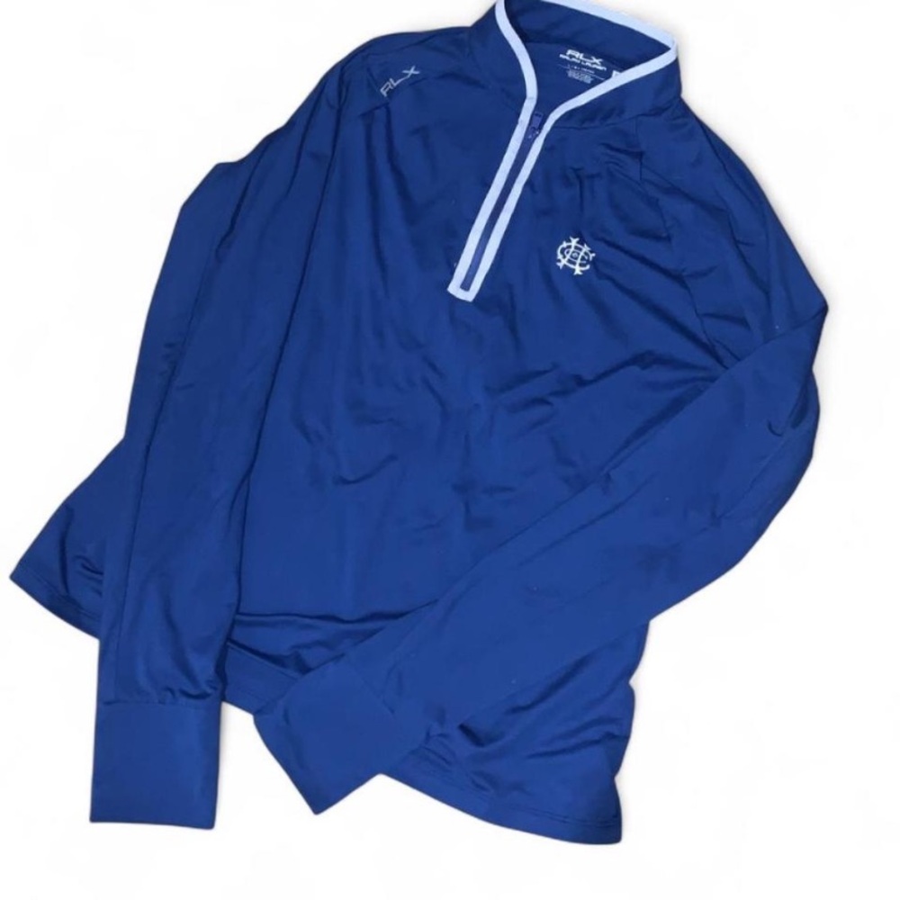 Blue Quarter-Zip Pullover Ralph Lauren Pullover Women's